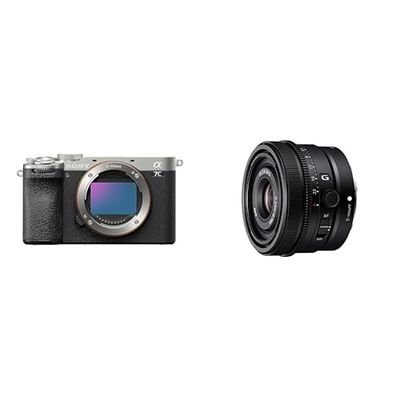 Sony α7CII | Fotocamera Mirrorless Full-Frame Argento + SEL-24F28G - Obiettivo Full-Frame Focale Fissa 24mm F2.8