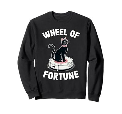 Wheel Of Fortune Robot Vacuum Cleaner Funny Cat Sweatshirt