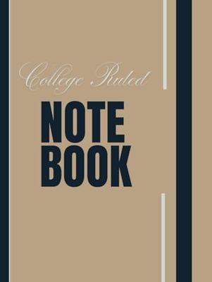 College Ruled Notebook - 125 Lined Pages Large 8.5x11 for Students Professionals Journal Writing No Bleed Paper