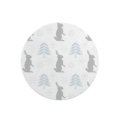 Questo Casa, Tapis de Souris Rond imprimé numérique avec Fond antidérapant pour Bureau et Maison Diamètre 22 cm