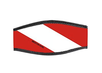 Best Divers IN/Flag-DV, Cinturino Maschera in Neoprene, Doppio Velcro, Bandiera