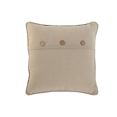 COJIN ALGODON POLIESTER 45X45 BOTONES COCO BEIGE_AlexandreHouse