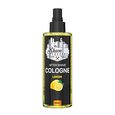 The Shave Factory Spray Di Colonia Dopobarba Al Limone - Profumo Di Agrumi Frizzante, Lenisce Le Irritazioni, Idrata La Pelle Dopo La Rasatura, Colonia Rinfrescante - (250 Ml)
