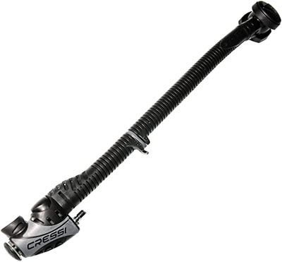 Cressi BCD (By Pass + Hose), Inflator Completo per Equilibratore Idrostatico Unisex Adulto, Nero, Unica