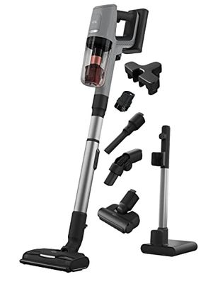 AEG AP81AB25UG Aspiradora Sin Cable, 25,2 V, Autonomía de 35 min, Cepillo Pet Pro para Mascotas, Modo Automático, Pantalla Digital, Aspirador Escoba Multifunción, Color Gris Urban