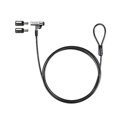 TooQ TQCLKC0045-G Cable de Seguridad Tipo Nano Con Llave Para Portátiles 1.5 metros Negro