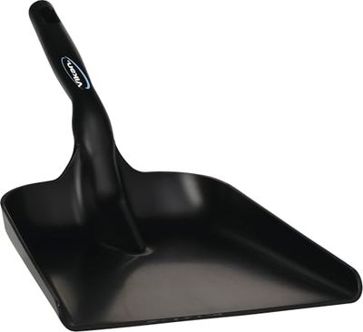 Vikan - Hygiène - Pelle à Main - Plate - Polypropylène - Noir