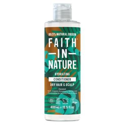Faith In Nature Organic Coconut Conditioner, Hydrating for Dry Hair & Scalp, Vegan & Cruelty Free, No SLS, Silicones or Parabens, 400ml