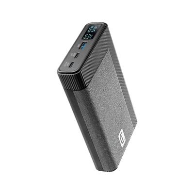 Cellularline - Rocket 20000 - Caricabatterie Portatile Multidevices 20000mAh - Ricarica Laptop, Tablets e Smartphone - 34h di Extra Carica per Laptop - Lcd Display - Nero