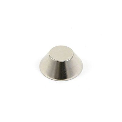 N42 Manget de Cone de Neodiamume Pour Frigers, Bureau, Science, Diy et Craffing - 25mm O.D. x 13mm I.D. x 10mm D'Épaisseur - 10,5kg de Traction