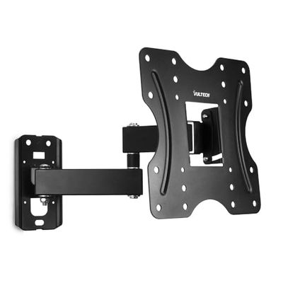 Vultech - Suporte de parede para ecrã plano de 42 polegadas, preto, btv-2342lite para ecrãs planos (monitor de computador/TV, 25 kg, 23 cm, 42"), 100 x 100 mm, cor preta