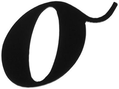 IMEX EL ZORRO B-13566 Letter O (120 x 3mm), Talla única
