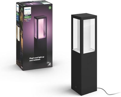 Philips Hue White and Color Ambiance Impress Piedistallo Smart per Esterni, 8W, Nero