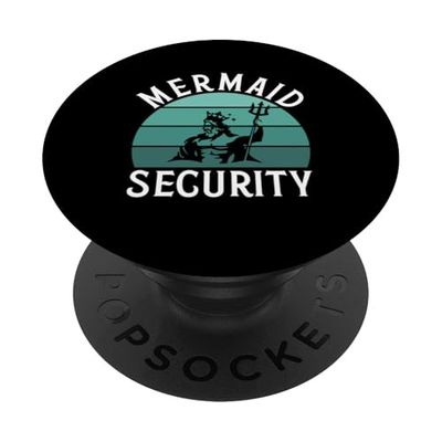 Disfraz de sirena de seguridad para papá, divertido escuadrón familiar a juego PopSockets PopGrip Adhesivo