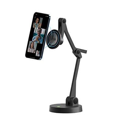 IPEVO Bras magnétique à Angles Multiples Uplift Les iPhone séries 12 et supérieures, Support téléphone à articulations Multiples appels vidéo, Espace Travail Multi-écrans 5-905-2-01-00
