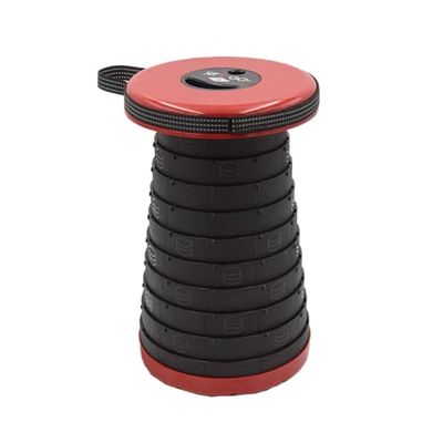 WEDO SITTOGO®NXT PP Tabouret télescopique de Camping certifié TÜV & GS | troisième génération amélioré Poids 1,06 kg capacité de Charge 150 kg Couleur Rouge