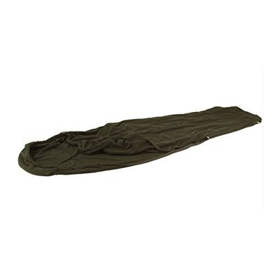 Mil-Tec Momias Fleece sovsäck upp till minus 17 grader, svart, Taille unique