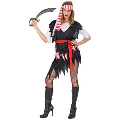 W WIDMANN MILANO Party Fashion - Costume Pirate, robe, ceinture, foulard, corsaire, capitaine, pirate