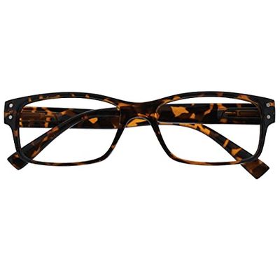 The Reading Glasses Company Mens Brown Tortoiseshell Large Designer Style Readers Spring Hinges R11-2 +1.50