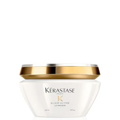 Kérastase Elixir Ultime, Oil-infused Lightweight Shine Conditioning Treatment, For Dull Hair, With Five Precious Oils, Masque Elixir Ultime, 200ml