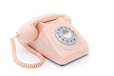 Téléphone Bouton Poussoir GPO 746 Push Button Carnation Pink