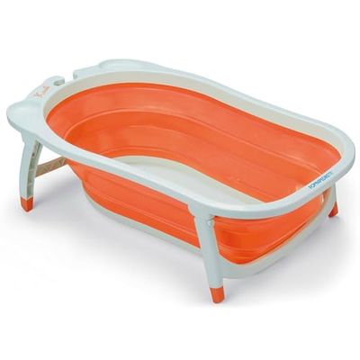 Foppapedretti Soffietto wanna dla niemowląt, dla dzieci od urodzenia do 15 kg, 23 x 46 x 81 cm, 2 kg, pomarańczowa