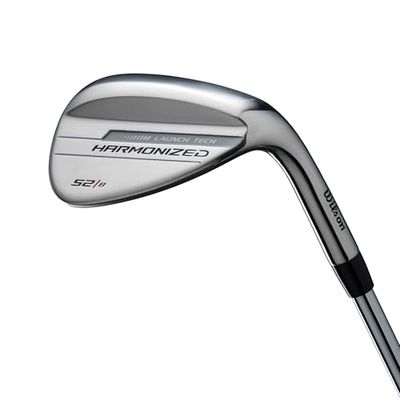 Wilson, HARMONIZED 52 LH WEDGE STEEL Unisex adulto, Argento/Nero, Nessuna dimensione