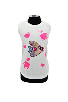 Costume Tutti Brilli Ichi T-Shirt pour Chien, XL, Blanc