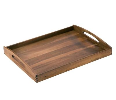 Zassenhaus Serveerdienblad hout | rechthoekig | met handgrepen | 53 × 41 × 7 cm | theedienblad | van duurzaam geteeld acaciahout