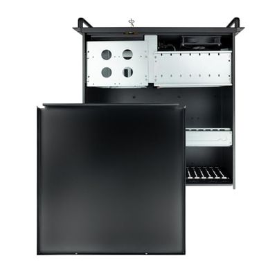 Rack-406N-USB3 4U 19 inch ATX rack-behuizing zwart zonder voeding (SIN FA) Ideaal voor serverconfiguraties