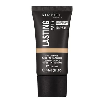 Rimmel Lasting Matte Foundation, base de maquilhagem, tom 200, 30 ml, bege macio