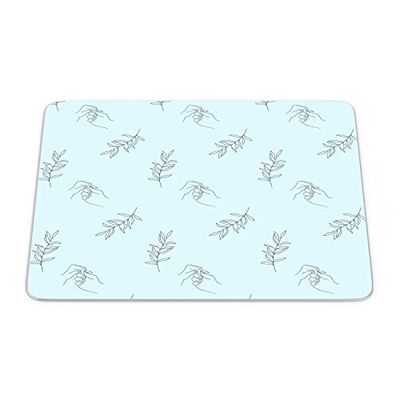 Bonamaison, Tapis de Souris Rectangle Imprimé Numériquement, Fond Antidérapant, pour Bureau et Maison, Taille: 22x18cm