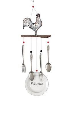 Sunset Vista Designs Farmhouse Carillon Motif Coq 28 Pouces
