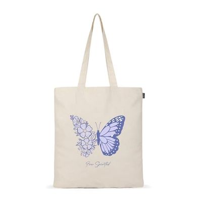 Ecoright Sac Toile Coton, Imprimée Sac Course Reutilisable, Petit Tissu Coton Sac Fourre Tout, Sac Cabas Femme Pour Courses