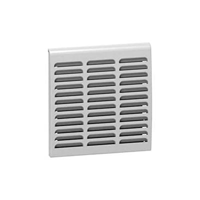 Schneider Electric NSYCAG223LFHD Rejilla de Salida de Metal, Recorte 223mm x 223mm, Gris/Verde