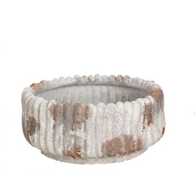 Romimex Tafeldecoratie, bruin, keramiek, rustiek, 27 x 11 x 26 cm