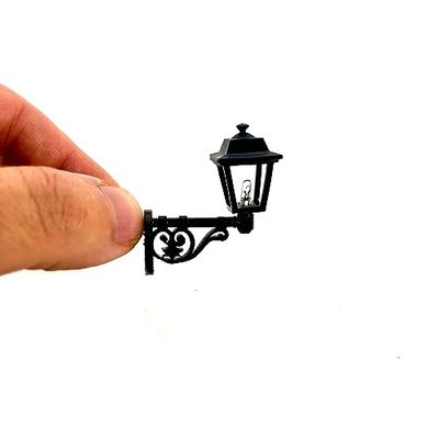 Lampione lanterna da parete per presepi e diorami con microlampada 12v - DL120 (4,5x5 cm, luce bianco fredda)