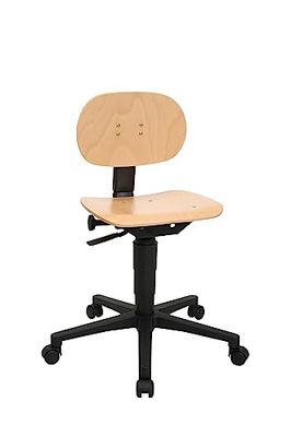 Topstar Krzesło obrotowe warsztatowe Tec 11 buk, 44D x 38 W x 55 cm