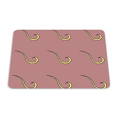 Bonamaison, Tapis de Souris Rectangle Imprimé Numériquement, Fond Antidérapant, pour Bureau et Maison, Taille: 22x18cm
