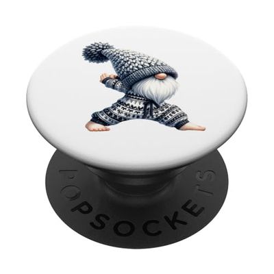 Funny Workout Sports Teacher Gnome Graphic Cute Yoga PopSockets PopGrip Adhesivo