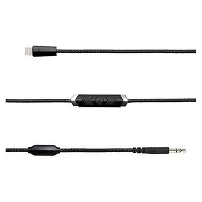 V-Moda Speakeasy Dac/Amp 3-knops Lightning-kabel - Zwart One Size