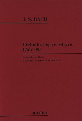 PRELUDIO, FUGA E ALLEGRO PER LIUTO BWV 998