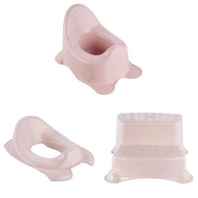 keeeper Pure Kinderpflege Set 3tlg.: Babytopf, Toilettensitz und Tritthocker, Nordic Red