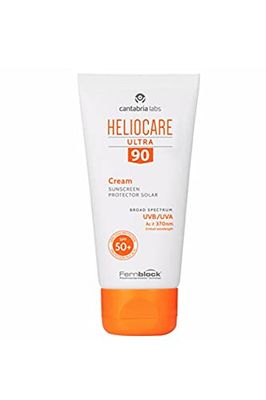 Heliocare Ultra 90 - Crema Solar Facial Spf +, Protección Muy Alta, Nutre E Hidrata, Sin Residuo Blanco, Sin Efecto Máscara, Pieles Normales O Secas, Paquete Aleatorio, Sin Color, 50 Mililitro