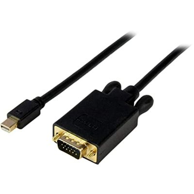 StarTech.com 91 cm Mini-DisplayPort naar VGA-kabel - Computer-monitorkabel - Mini-DisplayPort naar VGA Adapterkabel - mDP-kabel - Monitorkabel VGA - 1920 x 1200 - Zwart (MDP2VGAMM3B)