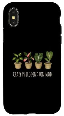 Philodendron Plant - Crazy Philodendron MOM Case for iPhone X/XS
