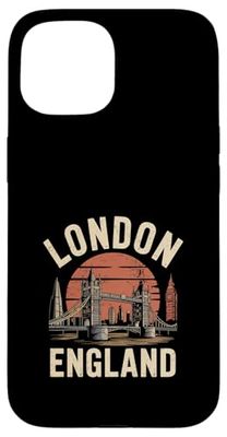 London England Vintage Travel Souvenir Graphic Case for iPhone 15