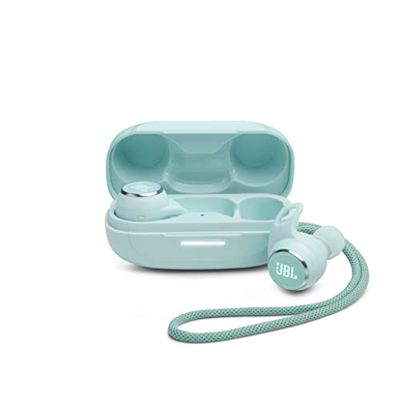 JBL Écouteurs de Sport Intra-Auriculaires Reflect Aero, sans Fil avec réduction du Bruit, étanche, autonomie de 8 Heures, Vert Menthe