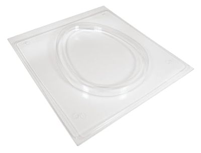 Rayher PET mould Decor.plate, egg-shaped, Motif: 19.8x25cm / Edge 1.3cm wide, 36180000