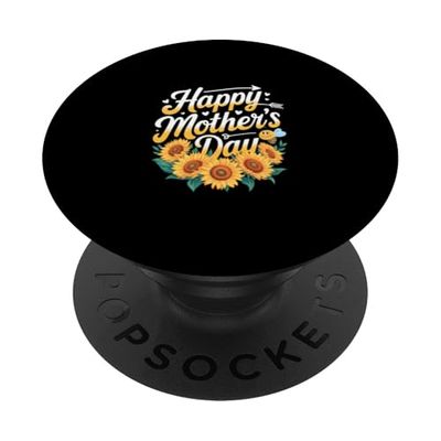 Feliz Día De Giras De Giras De Giras De La Madre Corazón PopSockets PopGrip Adhesivo